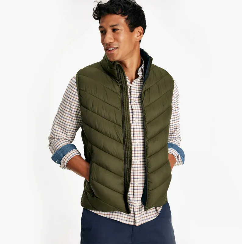 GARRETT GILET Mens Gilet Heritage Green sold by Shuperb