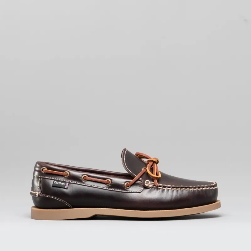 Chatham SAUNTON G2 Mens Leather Boat Shoes Dark Seahorse sold by Shuperb