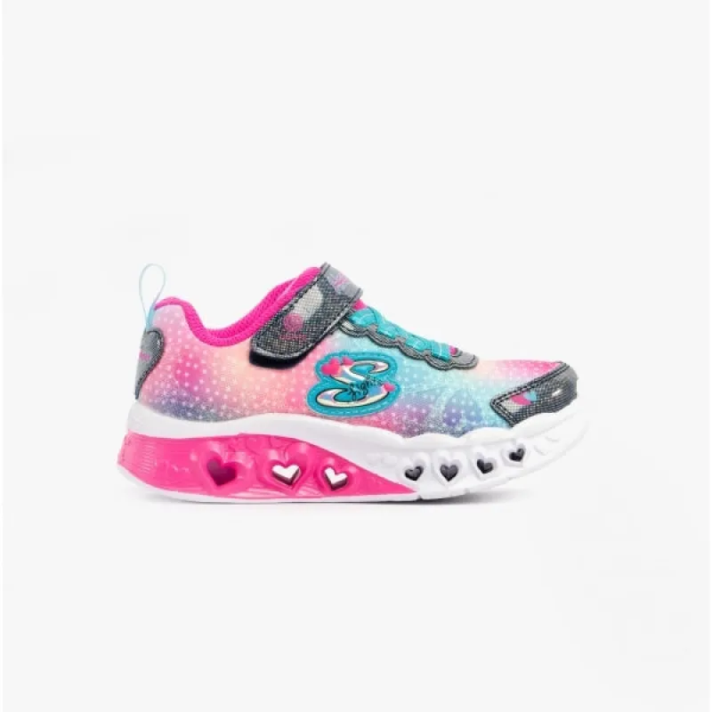 FLUTTER HEART LIGHTS - SIMPLY LOVE Girls Trainers Navy/Multi sold by Shuperb