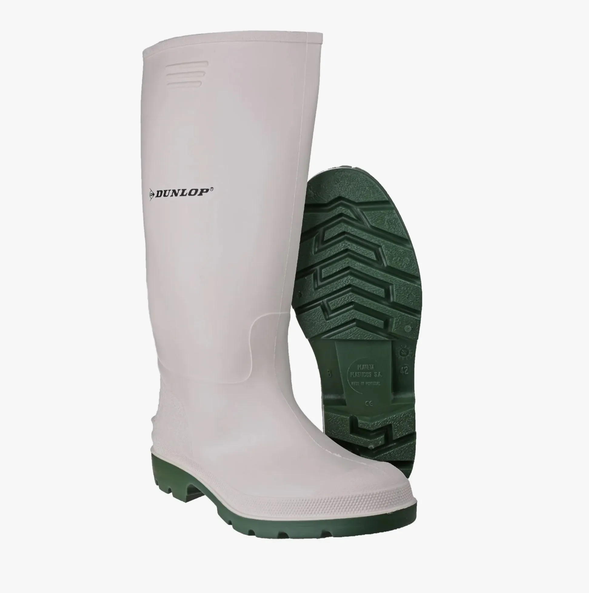 Dunlop PRICEMASTOR Mens Wellington Boots White/Green sold by Shuperb product image thumbnail 3