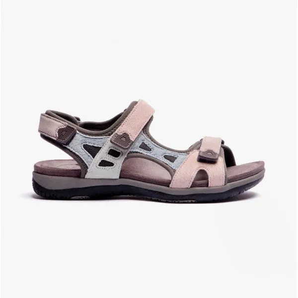 ZEAL Ladies Colourblock Sandals Pastel Multi sold by Shuperb