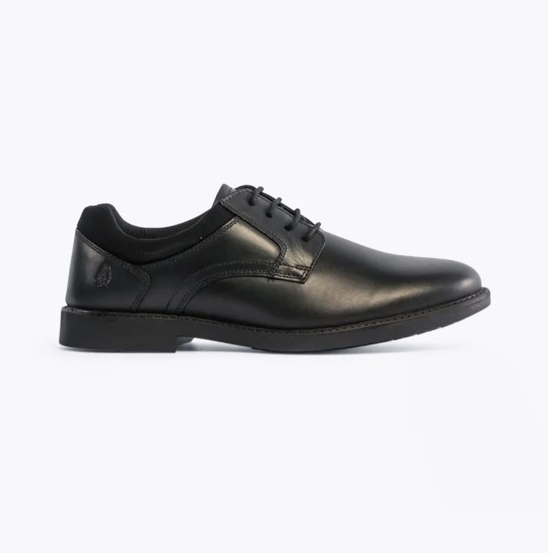 Hush Puppies TOMMY Boys Leather School Shoes Black sold by Shuperb