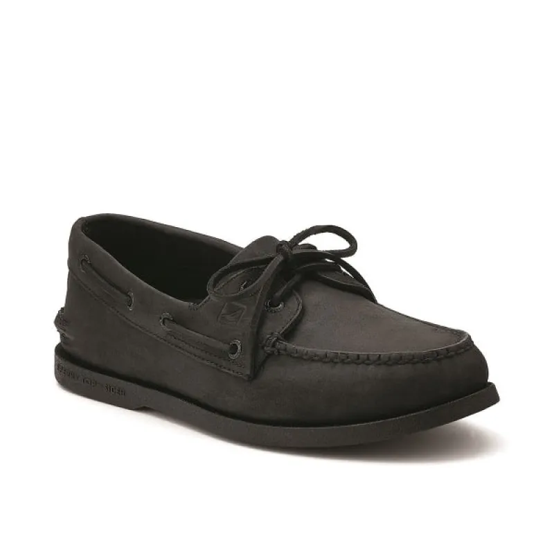 AUTHENTIC ORIGINAL Mens Leather Boat Shoes Black sold by Shuperb
