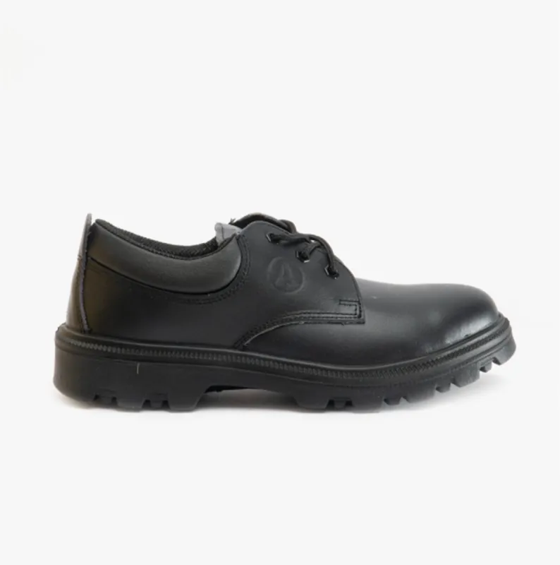 FS133 Mens Leather Safety Shoes Black sold by Shuperb