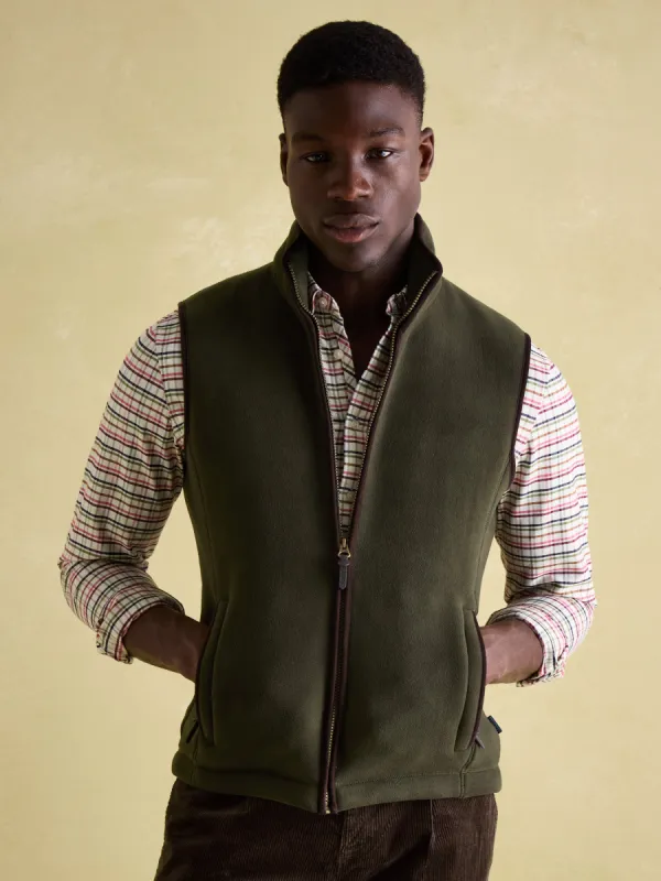 GREENFIELD Mens Gilet Green sold by Shuperb