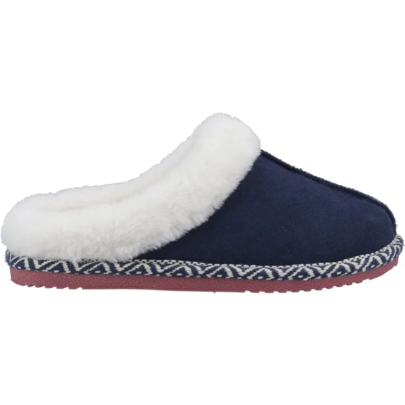 Hush Puppies AMARA Womens Slippers Navy sold by Shuperb