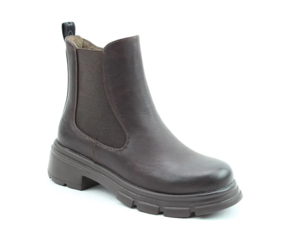 Heavenly Feet REMY Womens Chelsea Boots Chocolate sold by Shuperb