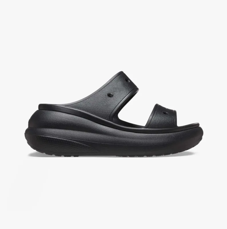 Crocs 207670-001 CRUSH SANDAL Womens Platform Sliders Black sold by Shuperb
