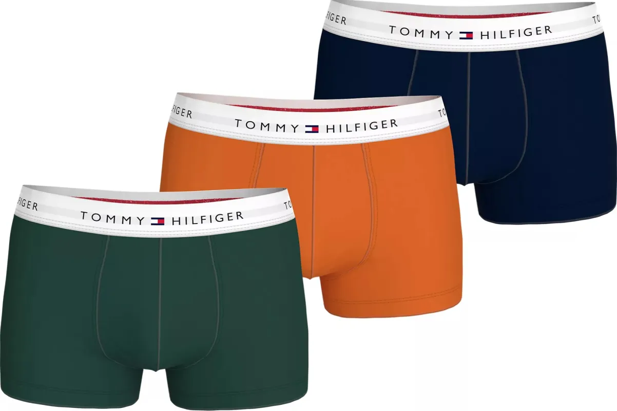 Tommy Hilfiger SIGNATURE COTTON ESS Mens  3 -Pack Trunks Multicoloured made by Tommy Hilfiger