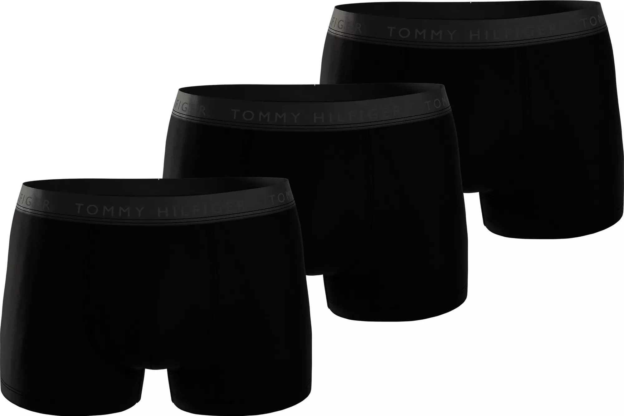 Tommy Hilfiger EVERYDAY LUXE Mens 3 -Pack Trunks Black sold by Shuperb