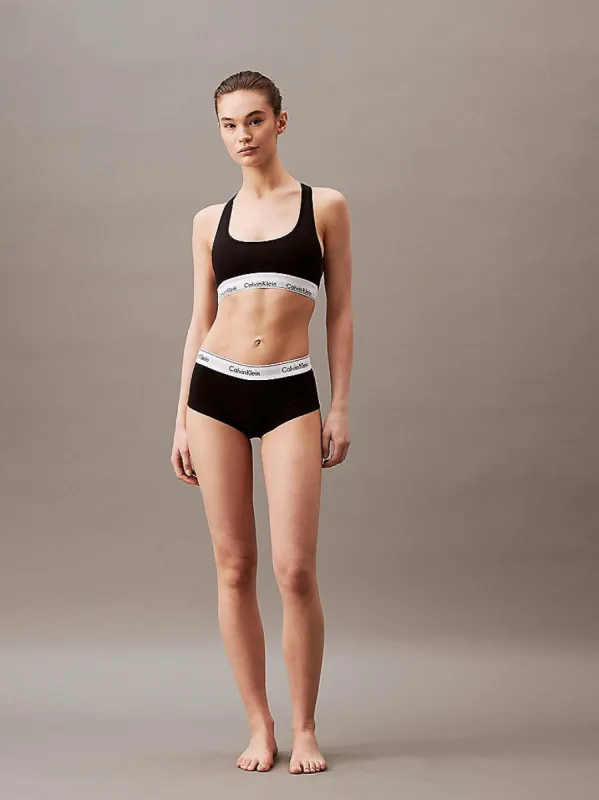 Calvin Klein MODERN COTTON High Waisted Boxers Womens Black sold by Shuperb