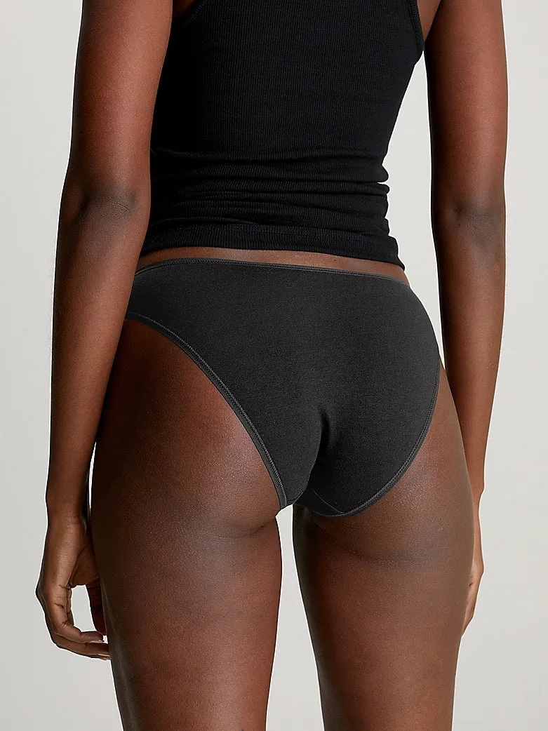 Calvin Klein IDEAL COTTON 3 Pack Womens Bikini Briefs Black sold by Shuperb product image thumbnail 5