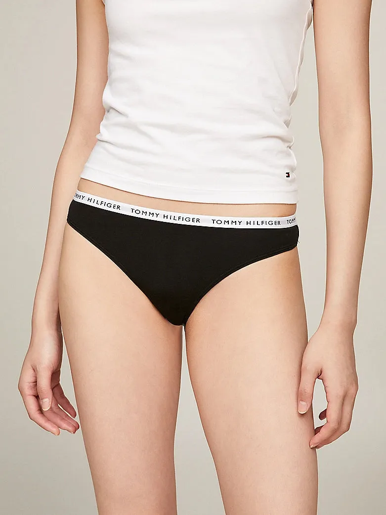 Tommy Hilfiger THONG 3 Pack Womens Black sold by Shuperb product image thumbnail 2