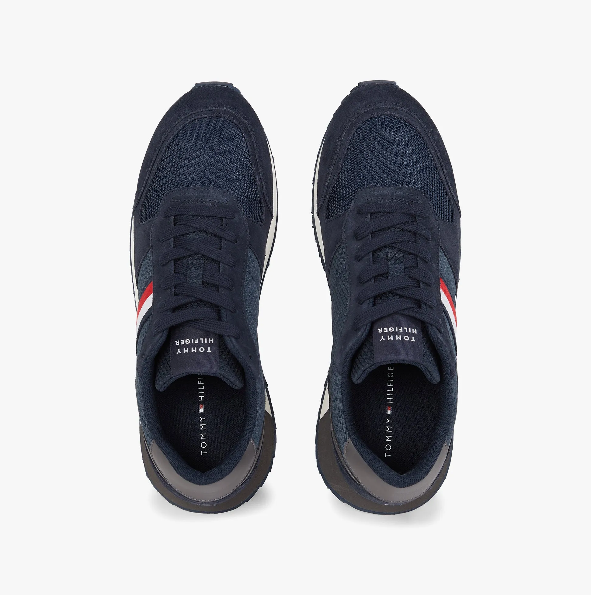 Tommy Hilfiger SIGNATURE TAPE MIXED RUNNER Mens Trainers Desert Sky sold by Shuperb product image thumbnail 5