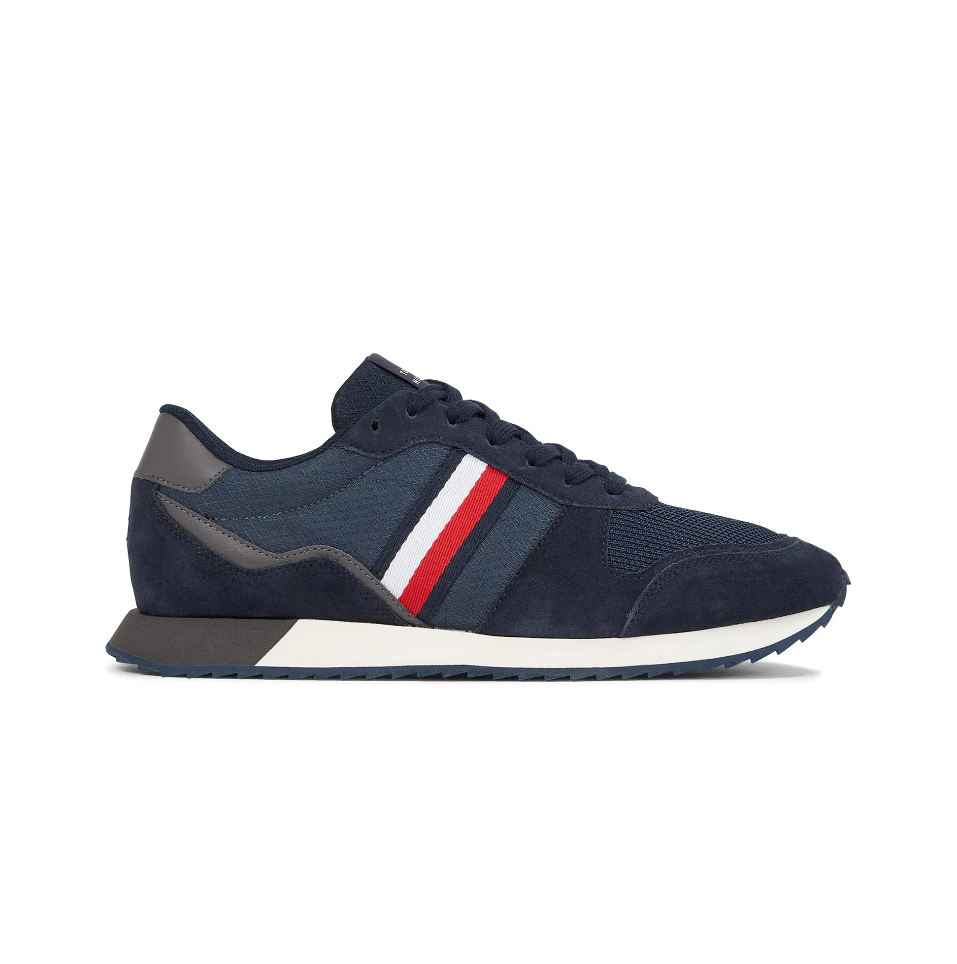 Tommy Hilfiger SIGNATURE TAPE MIXED RUNNER Mens Trainers Desert Sky sold by Shuperb
