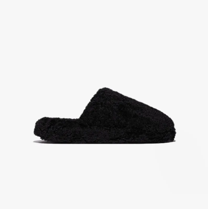 FitFlop iQUSHION D-LUXE Womens Mule Slippers All Black made by Fitflop