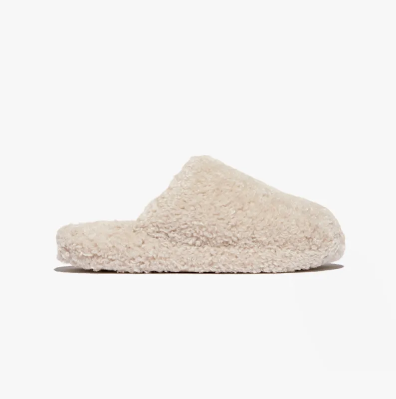 FitFlop iQUSHION D-LUXE Womens Mule Slippers Milk Ice made by Fitflop