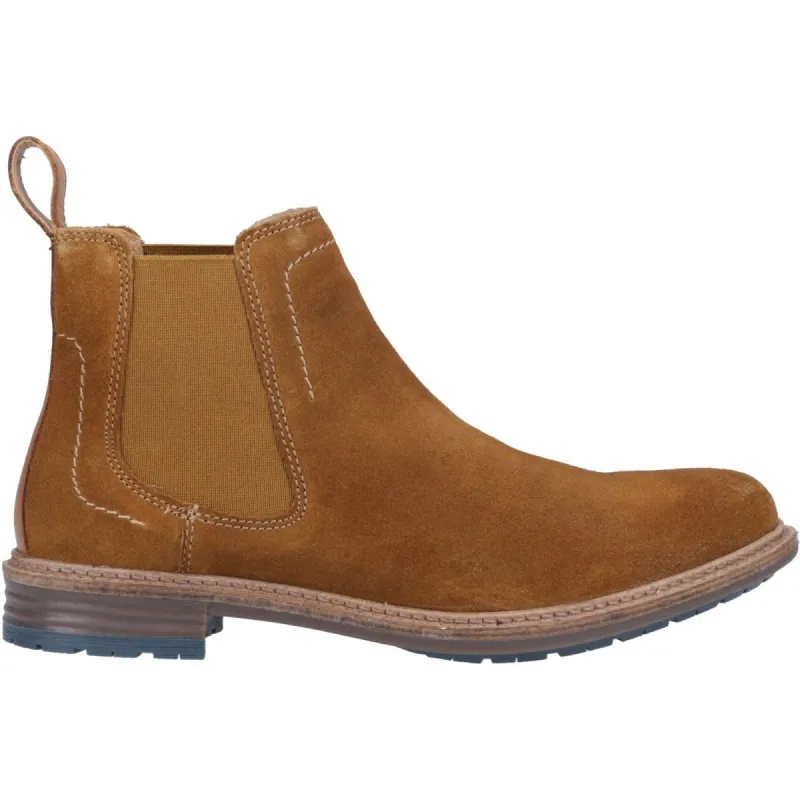 Hush Puppies JUSTIN SUEDE Mens Boots Tan Suede made by Hush Puppies