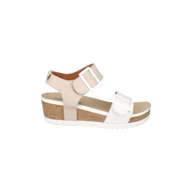 Josef Seibel QUINN 02 Womens Sandals Cream sold by Shuperb