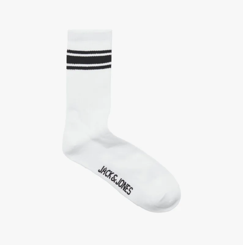 Jack & Jones TREY Mens 5-Pack Socks Bright White sold by Shuperb