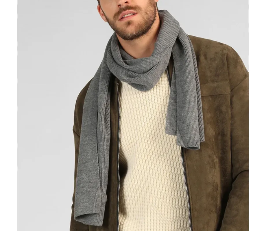 Jack & Jones DNA Mens Hat & Scarf Grey Melange sold by Shuperb