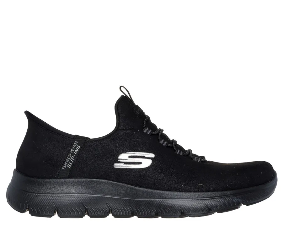 Skechers 150254/BBK SUMMITS-UNKNOWN TRAIL Womens Trainers Black sold by Shuperb