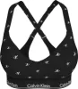 Calvin Klein MODERN COTTON Womens Lift Bralette Black Diamond Logo Print sold by Shuperb