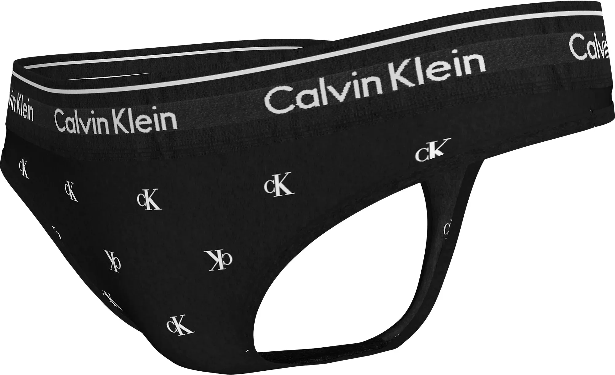 Calvin Klein MODERN COTTON Womens Thong Black Diamond Logo Print sold by Shuperb product image thumbnail 4
