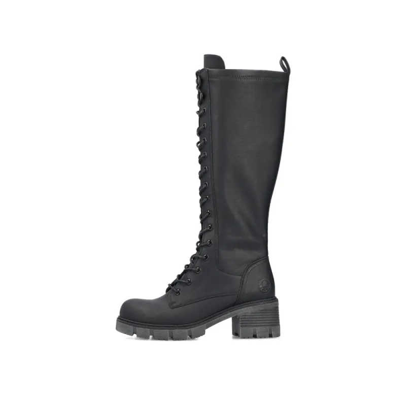 Rieker 92044-00 Womens Tall Boots Black sold by Shuperb