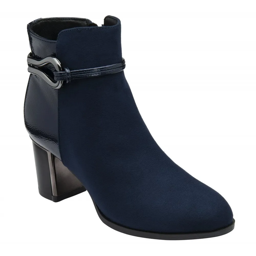 Lotus EBONY Womens Boots Navy sold by Shuperb