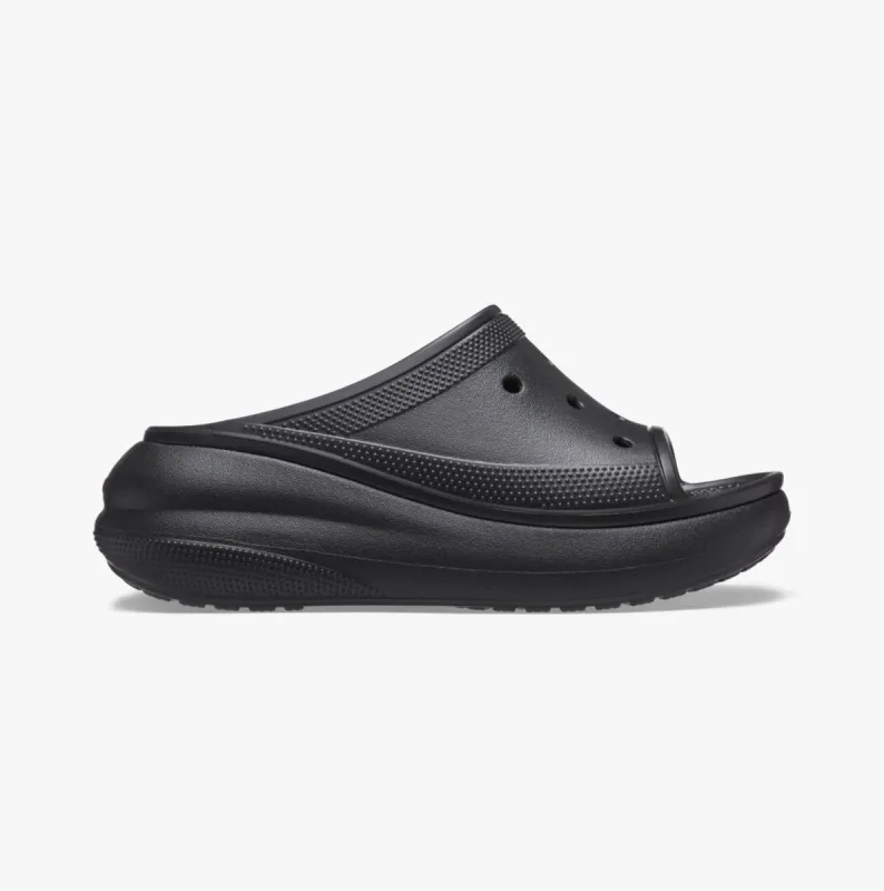 Crocs 208731-001 CRUSH SLIDE BLK Womens Clogs Black sold by Shuperb