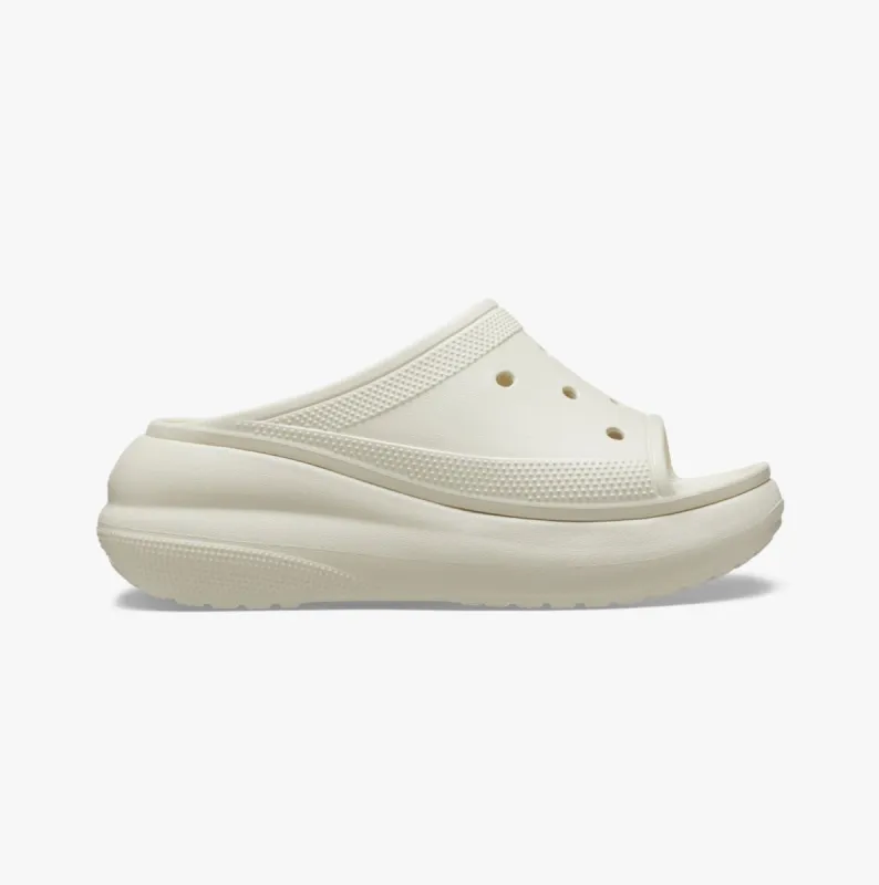 Crocs 208731-2Y2 CRUSH SLIDE BONE Womens Clogs Bone sold by Shuperb