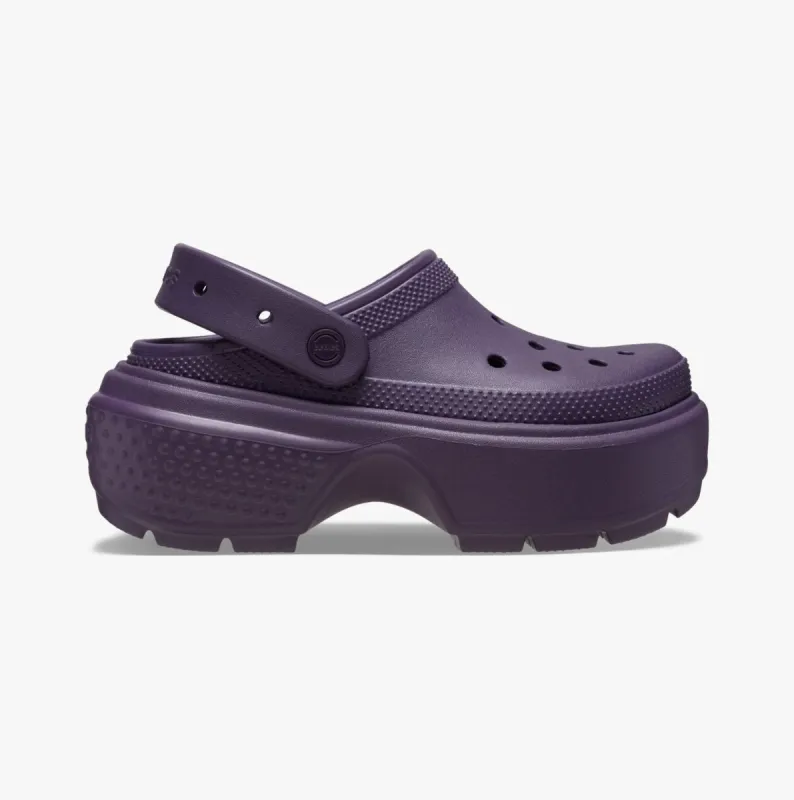 Crocs 209347-5AS STOMP CLOG Womens Clogs Dark Iris sold by Shuperb
