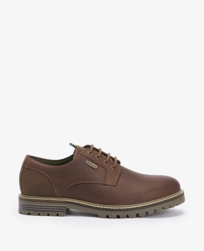 Barbour SANDSTONE Mens Derby Shoes Mahogany sold by Shuperb