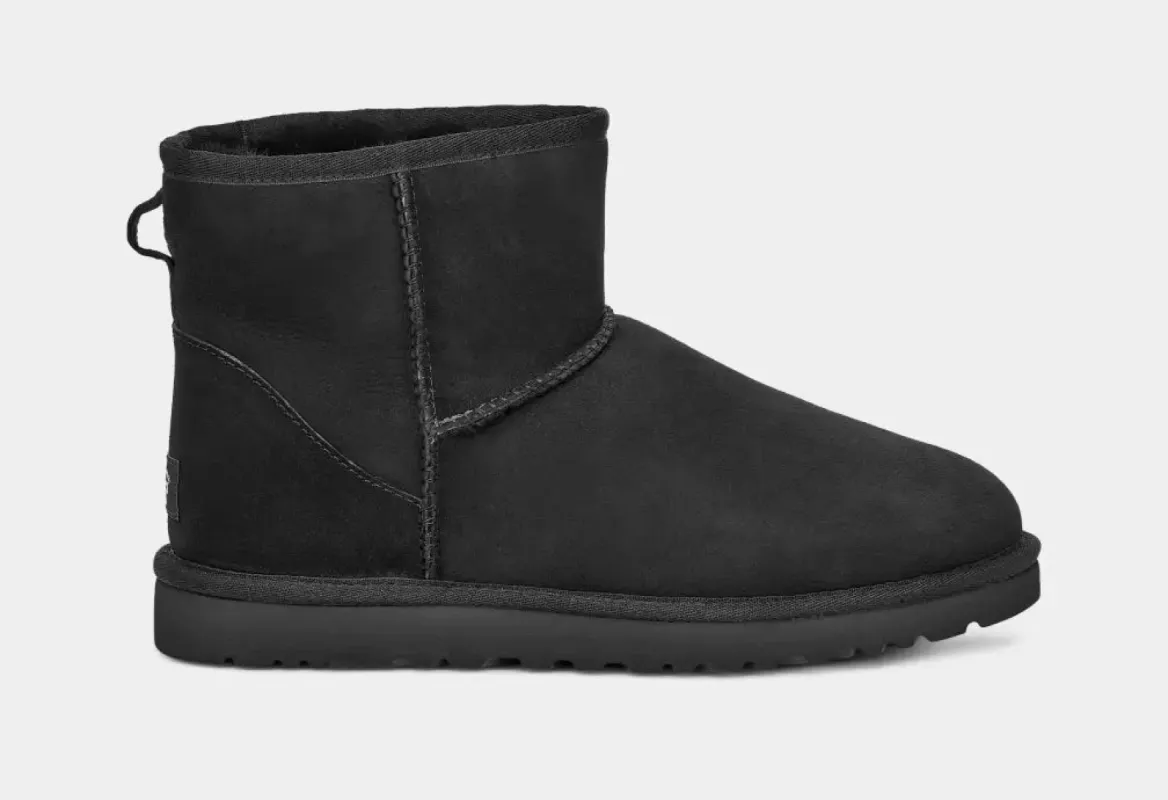 UGG CLASSIC MINI Mens Boots Black sold by Shuperb
