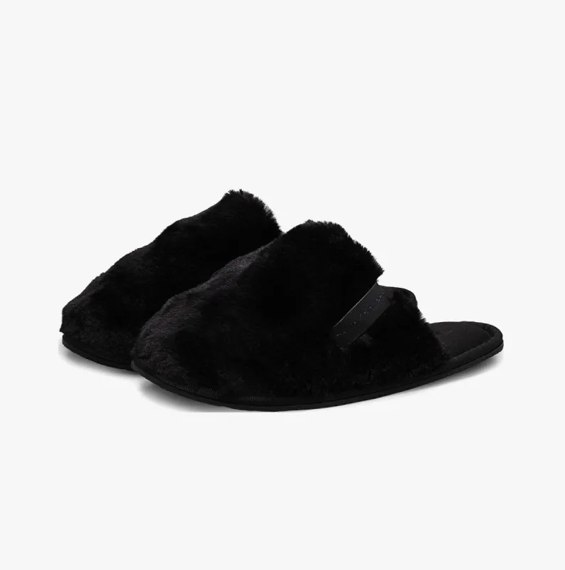 HOTEL Womens Slippers Triple Black made by Shuperb