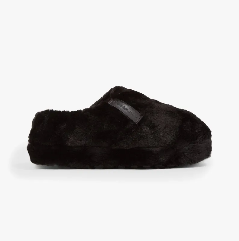 HOME ANKLE Womens Mule Slippers Triple Black sold by Shuperb