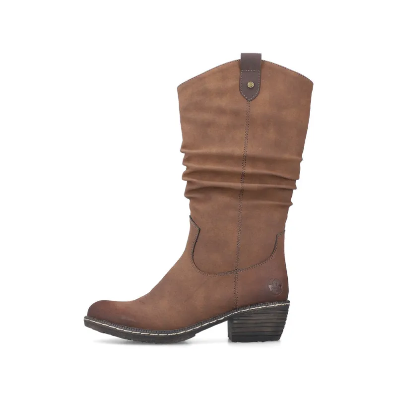 Rieker 93775-25 Womens Boots Brown sold by Shuperb
