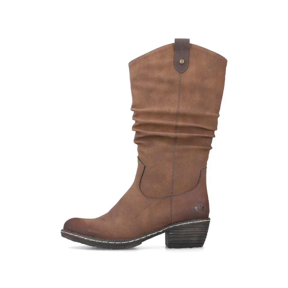 Rieker 93775-25 Womens Boots Brown sold by Shuperb