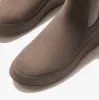 FitFlop F-MODE SUEDE FLATFORM Womens Chelsea Boots Minky Grey sold by Shuperb