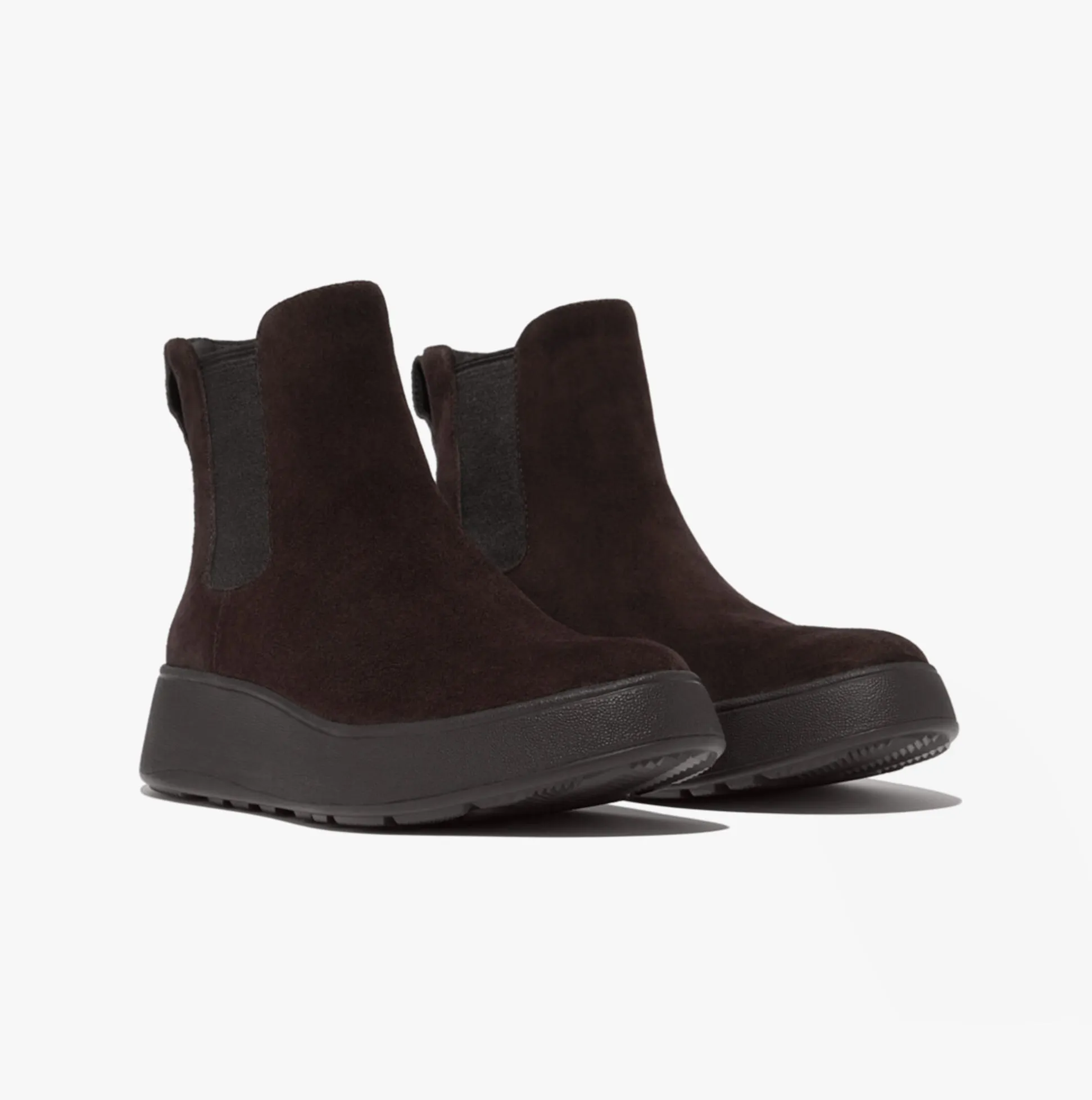 FitFlop F-MODE SUEDE FLATFORM Womens Chelsea Boots Chocolate Brown sold by Shuperb product image thumbnail 3