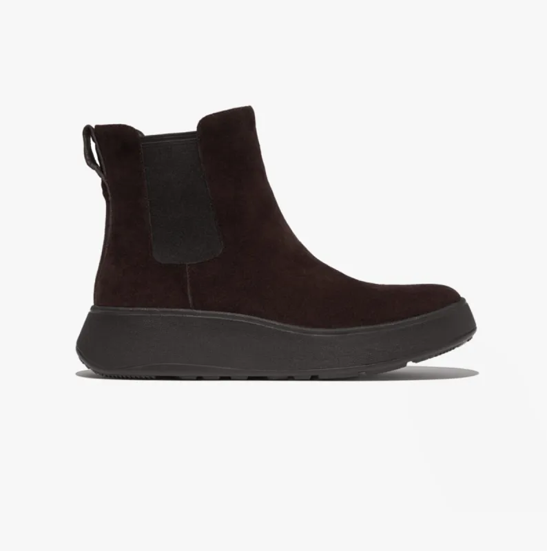 FitFlop F-MODE SUEDE FLATFORM Womens Chelsea Boots Chocolate Brown sold by Shuperb