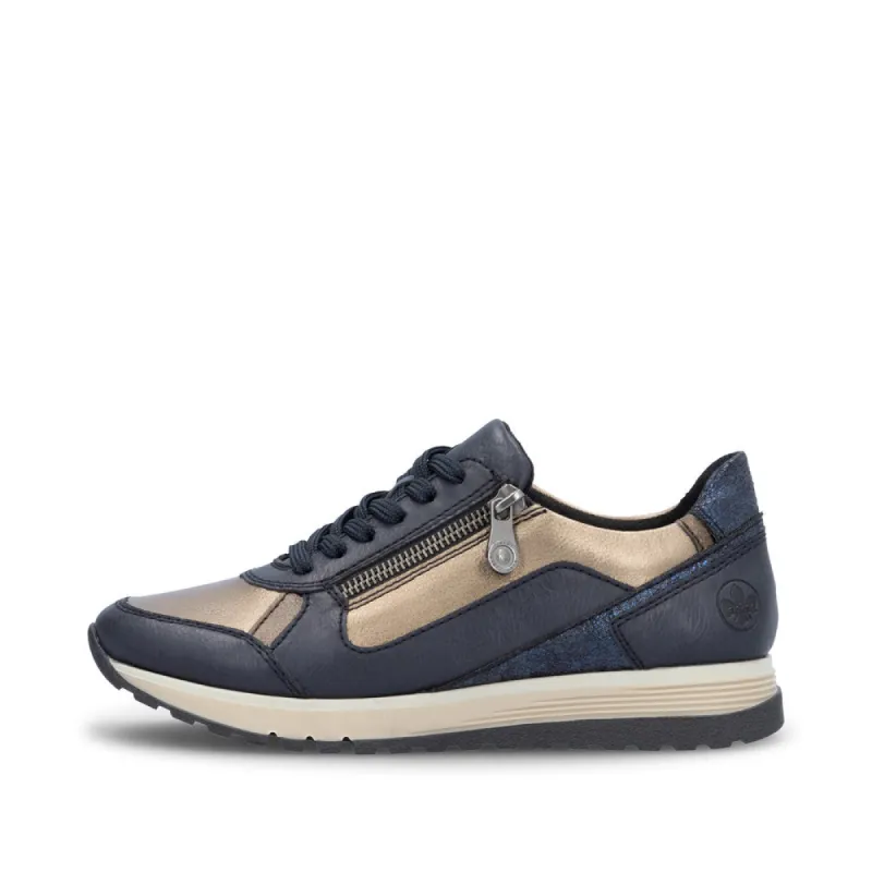 Rieker 49002-14 Womens Trainers Blue sold by Shuperb