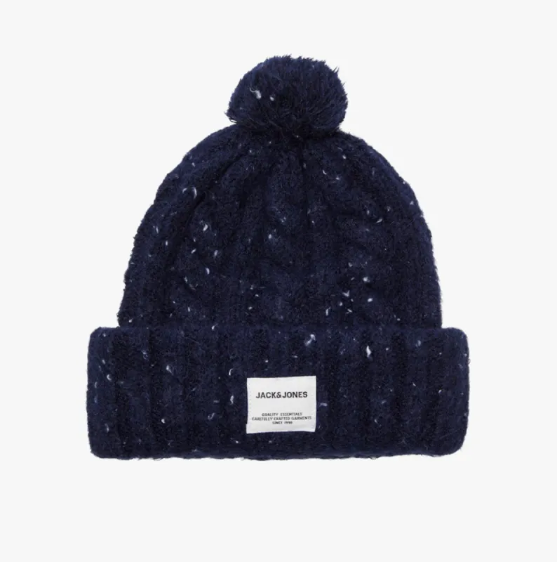 Jack & Jones LEVIS Mens Beanie Navy Blazer sold by Shuperb