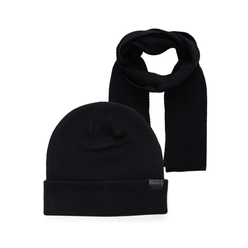 Jack & Jones JOLLY KNIT Mens Scarf & Beanie Giftset Black sold by Shuperb