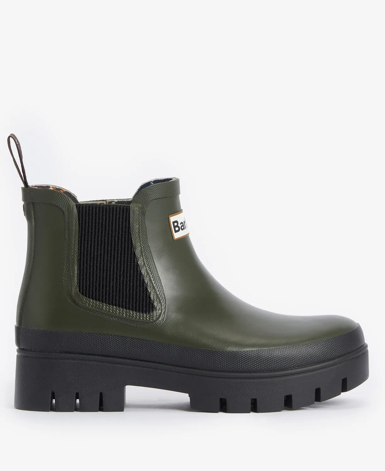 Barbour HALTON Womens Chelsea Wellies Olive/Black sold by Shuperb