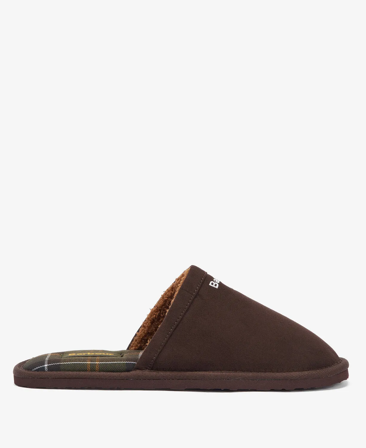 Barbour EVERITT Mens Mule Slippers Brown sold by Shuperb
