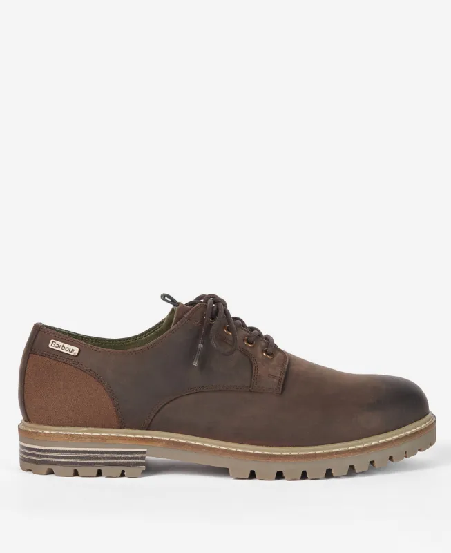Barbour SANDSTONE Mens Derby Shoes Choco sold by Shuperb