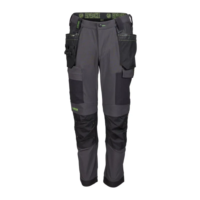 Apache CALGARY Mens Trousers Grey Black sold by Shuperb