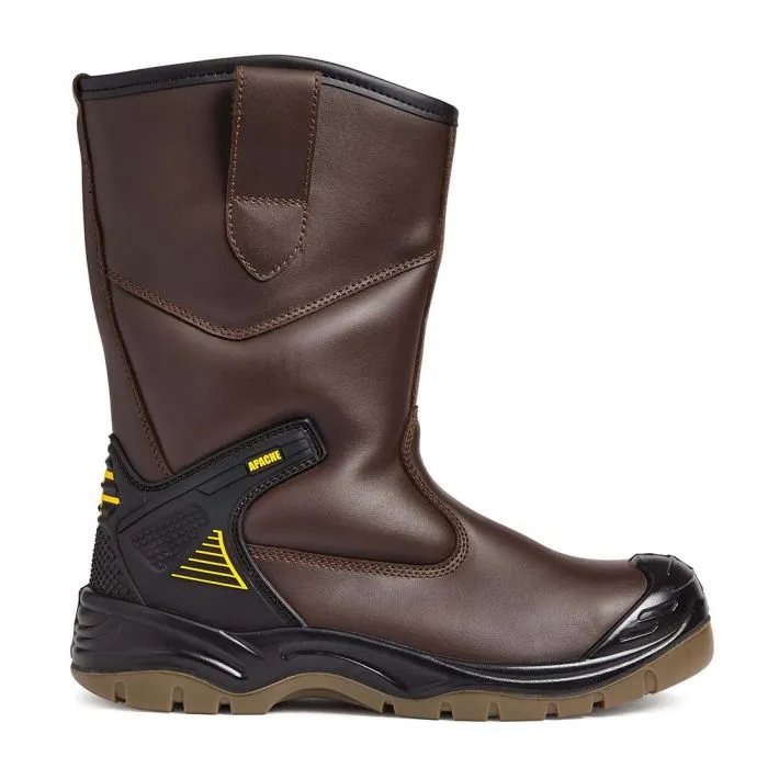 Apache AP305 Unisex Rigger Boots Brown sold by Shuperb